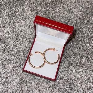 Rose Gold hoop earrings!